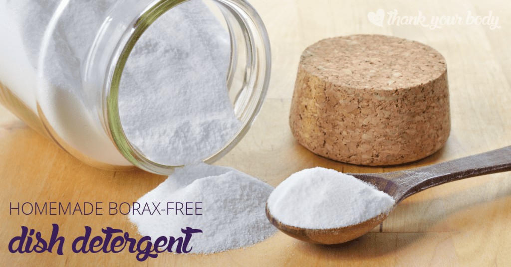 All Natural Homemade Dishwasher Detergent without Borax (and desiccant)