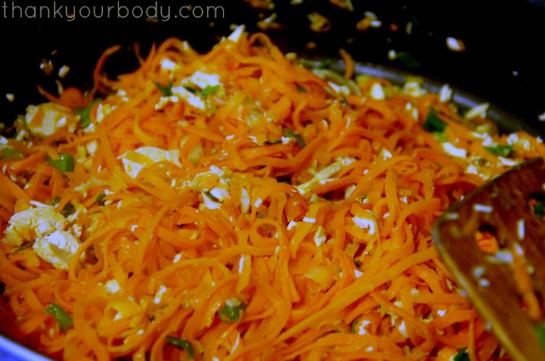 Recipe Carrot Noodles with Peanut Sauce