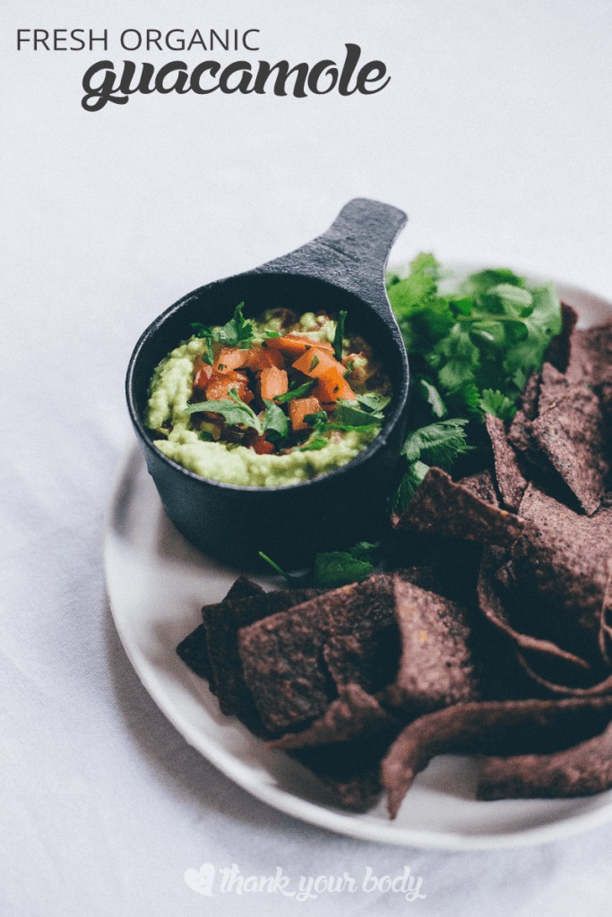 Garden fresh homemade guacamole